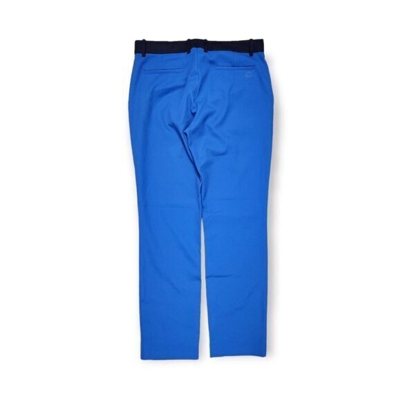 Tory Burch Sport Tech Stretch Twill Pants Pleated Size 8 Blue - Picture 2 of 11